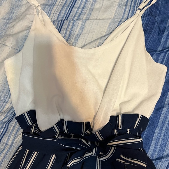 Blue Striped Romper - Picture 3 of 5